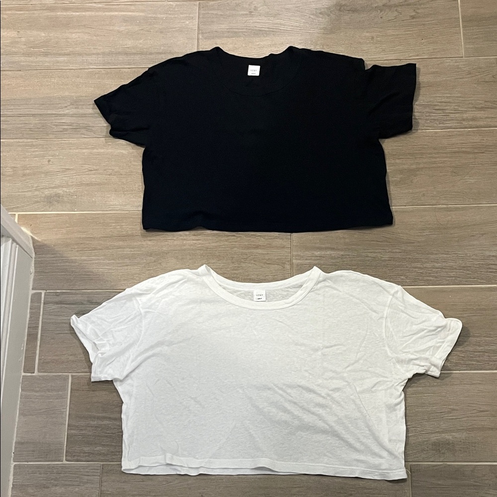 LESET laura crop boxy tee